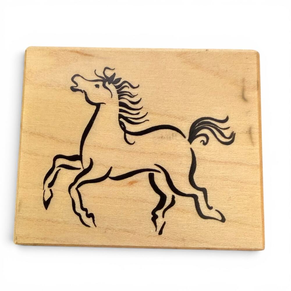 PSX D-2394 Vintage 1999 Single Running Horse Rubber Stamp
